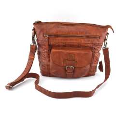 Leather messenger bag women on sale